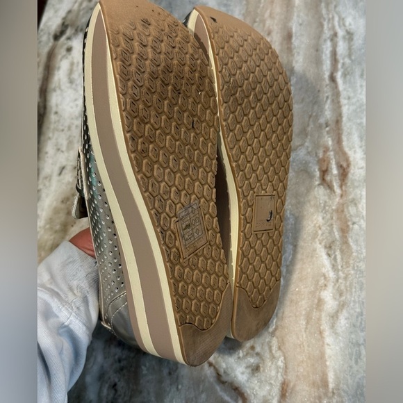 Women’s DOLCE VITA Janine Slip on gold metallic platform loafer- Size 8.5 - Picture 11 of 12